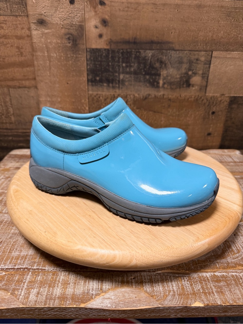 Merrell J22286 Maui Blue Slip Resistant Work Shoes Women’s Size 7 EU 38
